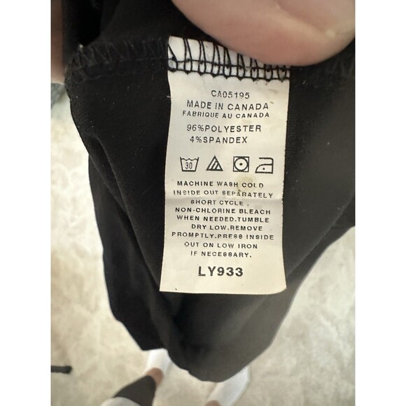 Women’s Slinky Side Slit Pull On Black Crop Dress Pants Size M Flowy Stretch EUC - Picture 5 of 7